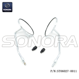 Espejo cromado M8 con adaptador M10 para Vespa (P / N: ST06027-0011) Calidad superior