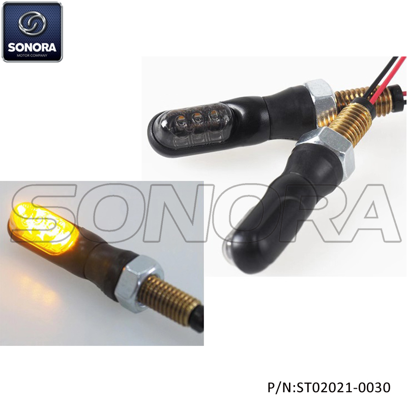 E-mark LED winker LENTE DE HUMO CUERPO NEGRO 0030 (P / N: ST02021-0030) calidad superior