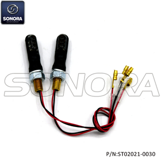 E-mark LED winker LENTE DE HUMO CUERPO NEGRO 0030 (P / N: ST02021-0030) calidad superior