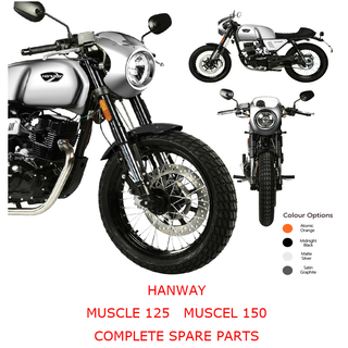HANWAY MUSCLE 125 MUSCLE 150 Piezas de repuesto completas de motocicleta