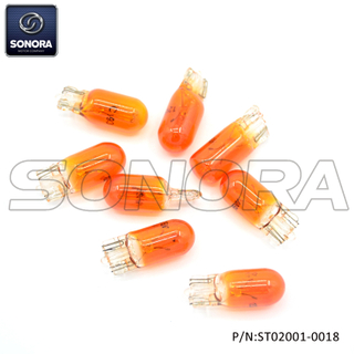 Bombilla 12V 5W T10 Orange (P / N: ST02001-0018) Calidad superior