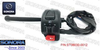 BENZHOU YY50QT L.Conjunto de interruptor de manija con palanca negra (P / N: ST06030-0012) Calidad superior