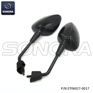 Vespa Sprint Mirror-Gloss Black Version (P / N: ST06027-0017) Calidad superior