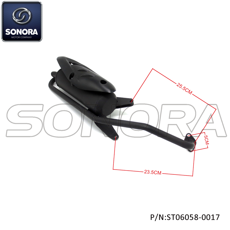 Escape SYM MIO (P / N: ST06058-0017) Piezas de repuesto completas de alta calidad