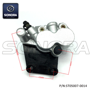 Freno delantero para BAOTIAN BT49QT-12C doble pistón (P / N: ST05007-0014) Calidad superior